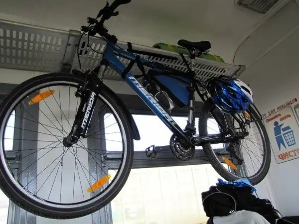 velosipēda novietošana vilcienā